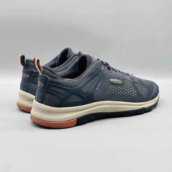 Keen Shoes Womens 11 Blue Gray Mesh Low Top Waterproof Trail Hiking Sneakers - Picture 8 of 11